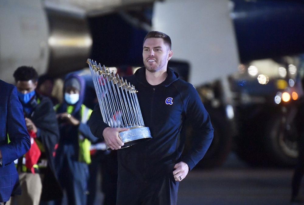 Freddie Freeman Atlanta Braves Unsigned Batting Stance Photograph