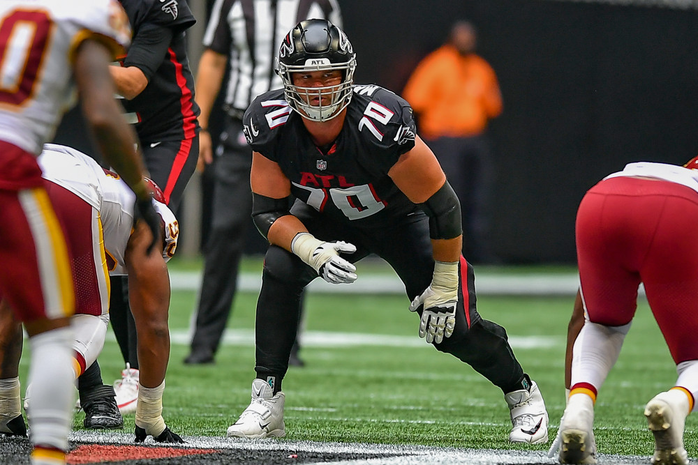 Falcons create salary cap space adjusting Jake Matthews contract