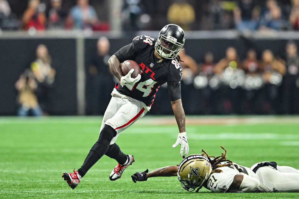 Cordarrelle Patterson is listed on the Falcons depth chart at the