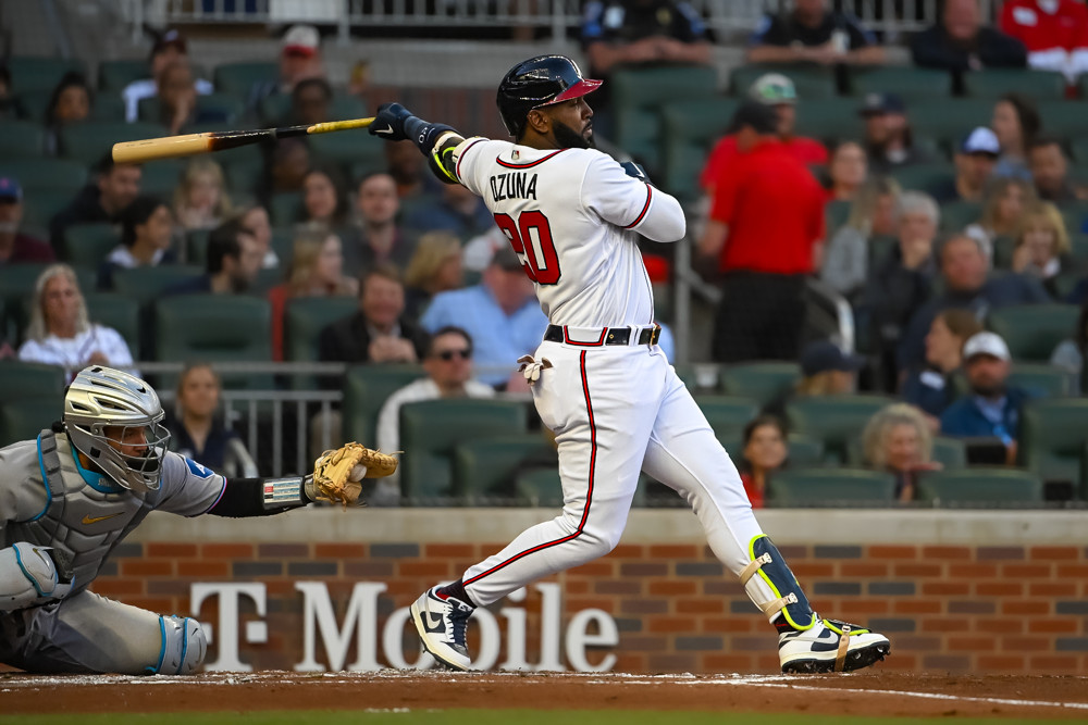 Braves' Marcell Ozuna leaves game with troubling injury after getting hit  by pitch vs Tigers